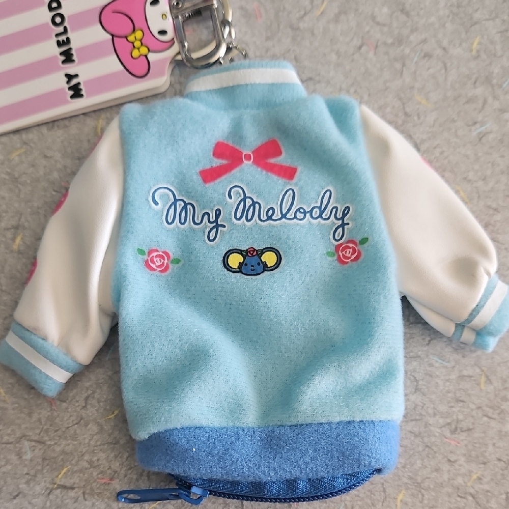 Sanrio My Melody Blue and White Jacket Keychain - Picture 7 of 14